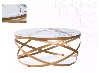 Couchtisch Möbel Tisch Luxus Gold Modern Wohnzimmer Design Edelstahl