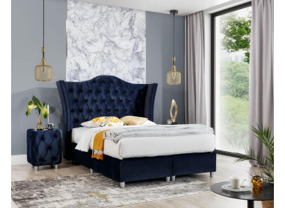 Set Schlafzimmer Bett 2x Nachttische 3tlg.Luxus Einrichtung Komplett Design