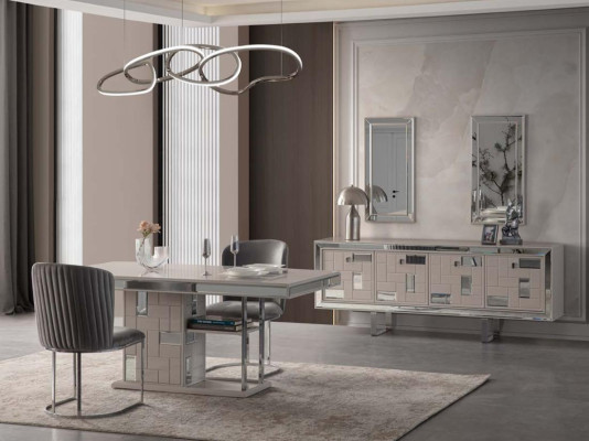 Luxus Esszimmertisch Esstisch Tisch Esszimmer Möbel Essecke Holz Weiß