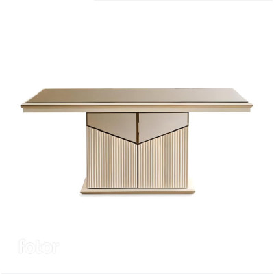 Luxus Couchtisch Kaffeetisch Sofatisch Beistelltisch Holz Beige Tisch