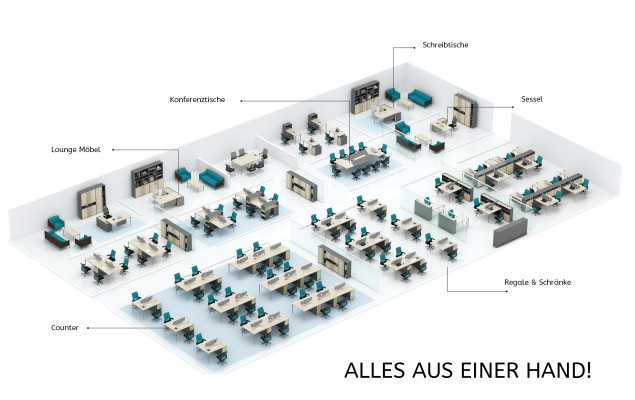 Bürotisch Schreibtisch Schreibtische Arbeitstisch Firma Möbel Computermöbel