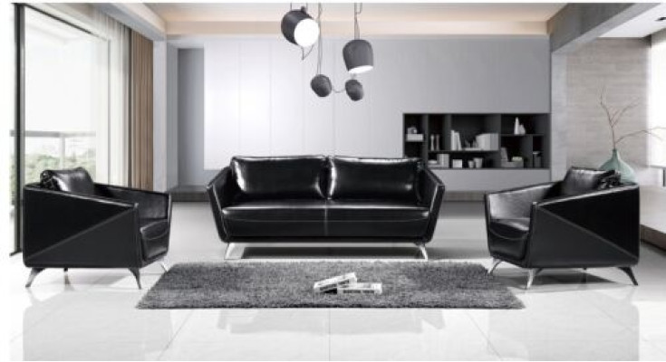 Sofagarnitur 3+1+1 Sitzer Ledersofa Couch Wohnlandschaft Garnitur Design Modern