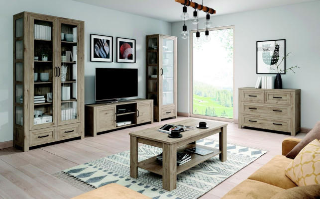Wohnzimmer Holz rtv Hotel Luxus Sideboard tv Lowboard xxl Schrank Tisch Neu