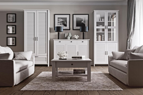 Kleiderschrank Art déco Stil Schränke Weiß Landhaus Möbel Schlafzimmer Schrank