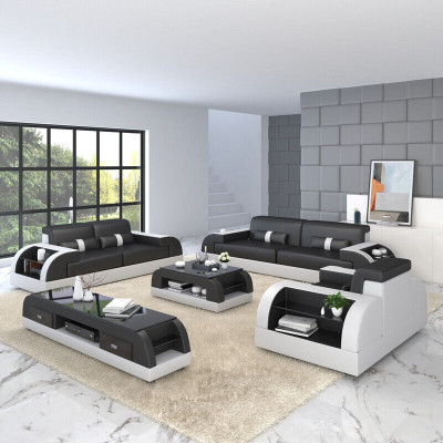 Sofagarnitur 32 Sitzer Set Sofa Polster Couch Leder Polster Garnitur Gruppe