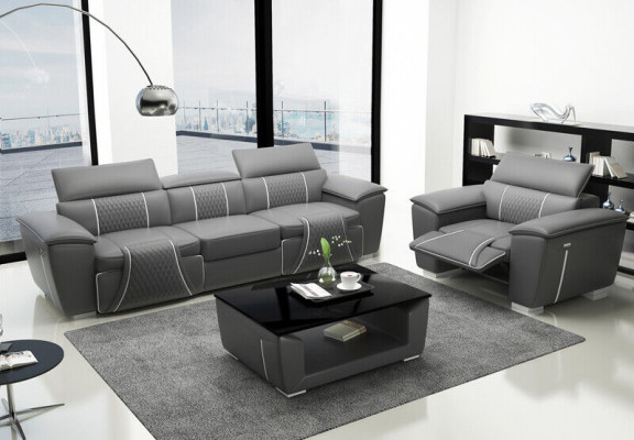Ledersofa Sofagarnitur 31 Sitzer Set Garnitur Polstersofa Couch Designer