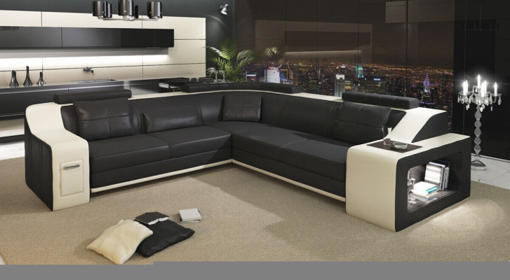 Ecksofa Sofa Polster Couch Wohnlandschaft L Form Couchen Sofas