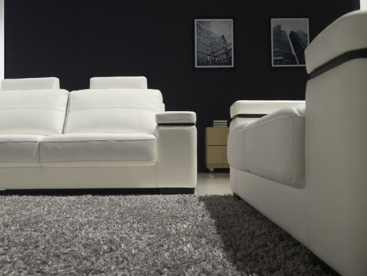 Sofagarnitur 3+2+1 Sitzer Set Design Sofas Polster Leder Relax Couchen