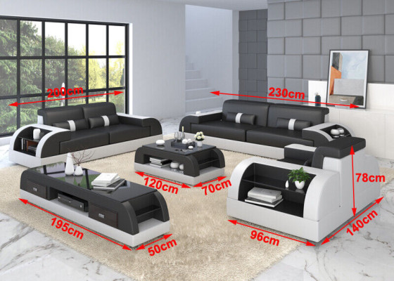 Sofagarnitur 311 Sitzer Design Couch Polster Sofas Modern Garnitur Gruppe