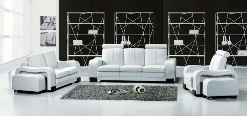 Sofa 3-Sitzer Ledersofa Couch Fernsehsessel Polstersofa Loungesofa