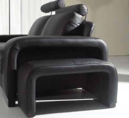 Zweisitzer 2 Sitzer Sofa Couch Polster Couchen Sofas mit Hocker Garnitur