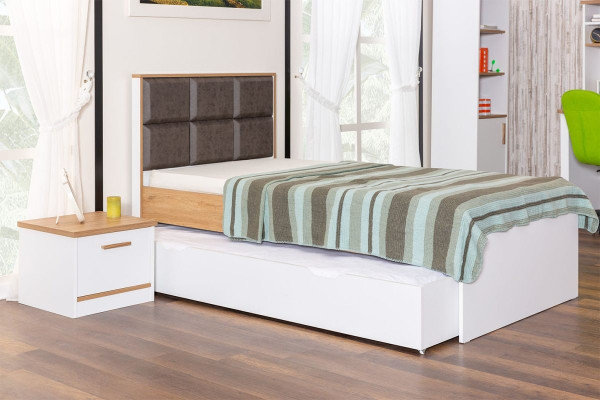 Exklusives Kinderzimmer Holzbett Designer Einzelbett Edle Kinderbetten