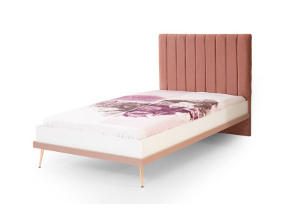 Exklusives Rosa Kinderbett Designer Holzbett Schlafzimmer Jugendbett