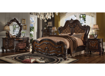 Königliches Doppel Bett Betten + 2x Nachttisch Konsole Komplett Set Neu