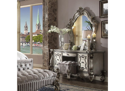 Klassischer Schminktisch Spiegel Luxus Konsole Kommode Schlafzimmer Barock neu