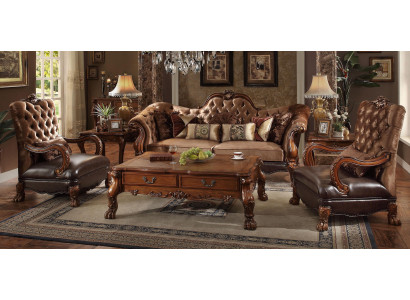 Design Sofagarnitur 3+1+1 Sitzer Couchtisch Beistelltisch 6 tlg.Wohnzimmer