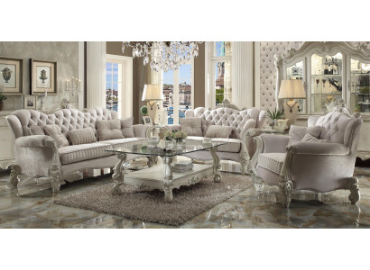 Luxus Möbel Sofagarnitur Couch Deko Sofa Polster 3+2+1 Sitzer + Couchtisch