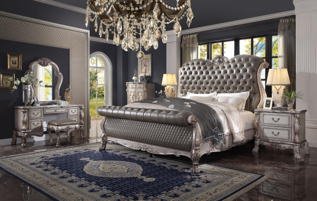 Schlafzimmer 6 tlg Design. Schlafzimmer Komplett Set Bett Nachttisch Kommode Neu
