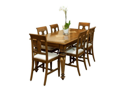 Designer Esstisch Möbel in Esszimmer Klassisch Tische Design Holz