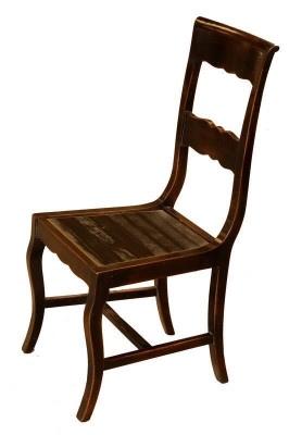 Designer Holz Stuhl in Esszimmer Luxus Möbel Braun Farbe Neu