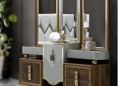 Modern Design Schminktisch mit Spiegel Schlafzimmer Neu Luxus