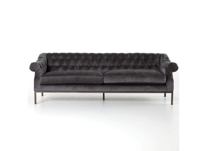 Chesterfield Sofa Couch Polster Stoff Deko Leder Couchen Polster Garnitur