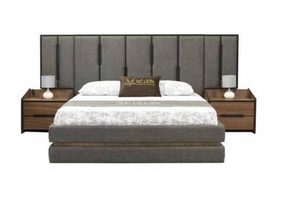 Modernes 3tlg Schlafzimmer Set Elegant Bett 2x Nachttische Komplett