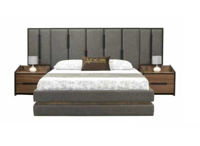 Modernes 3tlg Schlafzimmer Set Elegant Bett 2x Nachttische Komplett
