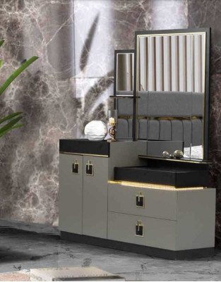 Schminktisch mit Spiegel Konsole Kommoden Holz Modern Schlafzimmer