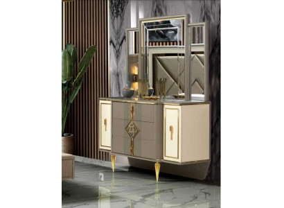 luxuriös Möbel im Schlafzimmer Elegant Schminktisch mit Spiegel Neu