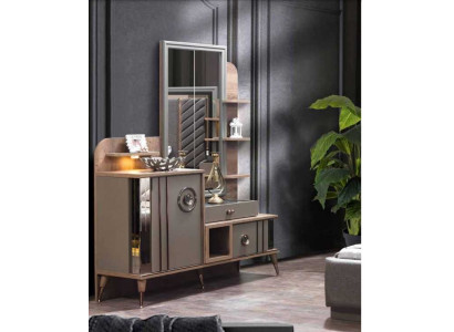 Design Schminktisch mit Spiegel Luxus Schlafzimmer Möbel 2tlg. Neu