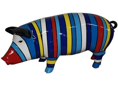 Wohn Deko Skulpturen Abstraktes Schwein Design Statuen Figuren Figur Dekoration
