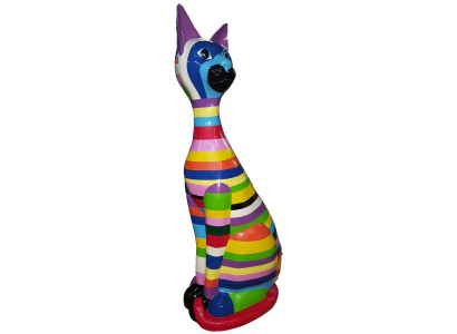 Statuen Skulptur Deko Statue Bunte Deko Statue Skulptur Abstrakt Design Figur