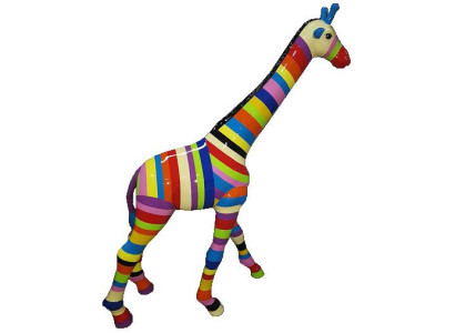 Wohn Deko Statuen Skulpturen Design Figuren Abstrakte Giraffe Figur Dekoration