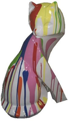 Statuen Skulptur Deko Statue Haus Deko Statue Skulptur Abstrakt Design Figur Neu