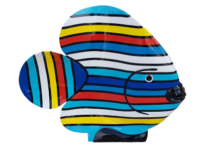 Abstrakte Fisch Figur Handarbeit Dekoration Wohn Deko Skulpturen Statuen Figuren