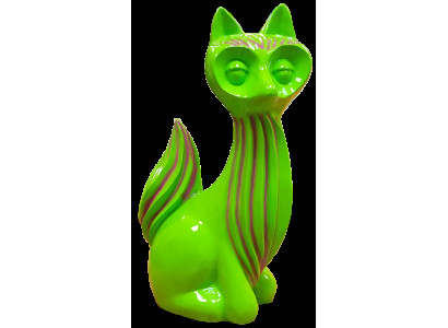 Abstrakte Figur Fuchs Figuren Abstrakt Statuen designer Loft bunte Skulpturen