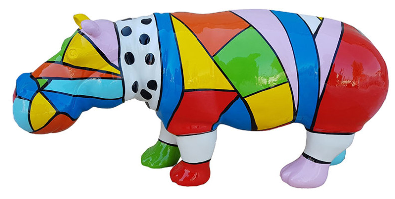 Designer Abstrakte Figur Moderne Figuren Dekoration Nilpferd Garten Skulpturen