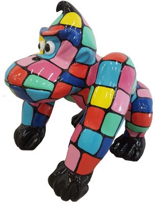 Designer Figur Statue Moderne Figuren Statuen Dekoration Deko Gorilla Garten Neu