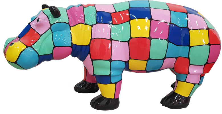 Designer Abstrakte Figur Moderne Figuren Dekoration Nilpferd Garten Skulpturen