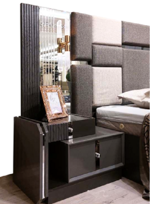 Schlafzimmer Luxus Doppelbett 2x Nachttische Komplettes Modern Einrichtung