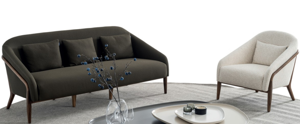 Luxus Wohnzimmer Set Sofa Sessel Modernen Design 3+1 Sitzer Möbel Neu
