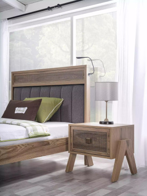 Kindermöbel Gruppe Jugendbett Kinderzimmer Bett Holz Braun Set 8tlg