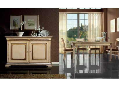 Exklusives 6-teiliges Esszimmer-Set mit Sideboard und 4 Stühlen