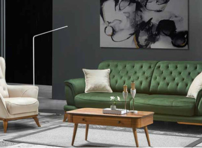 Sofa 3 Sitzer Klassisches Polster Sofas Dreisitzer Textil Wohnzimmer