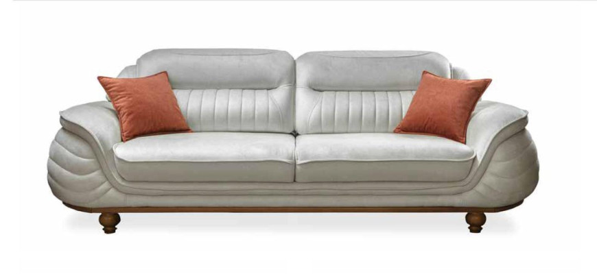 Garnitur Sofas Sessel Sofagarnitur 3+3+1 Sitzer Luxus Stoff Wohnzimmer