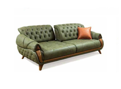 Klassischer Dreisitzer Sofa Couch Polster Möbel Wohnzimmer 3 Sitz