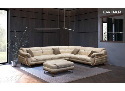 Luxus Ecksofa L-Form Garnitur Sitz Wohnzimmer Polstermöbel Ecke Sofa