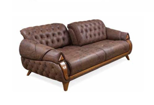 Dreisitzer Stoff Sofa Couch Polster Möbel Klassisch Wohnzimmer Design