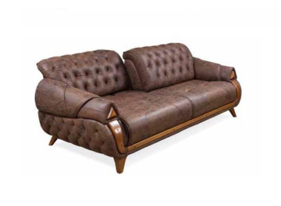 Dreisitzer Stoff Sofa Couch Polster Möbel Klassisch Wohnzimmer Design